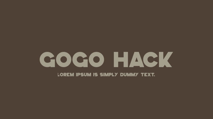 GoGo Hack Font Family