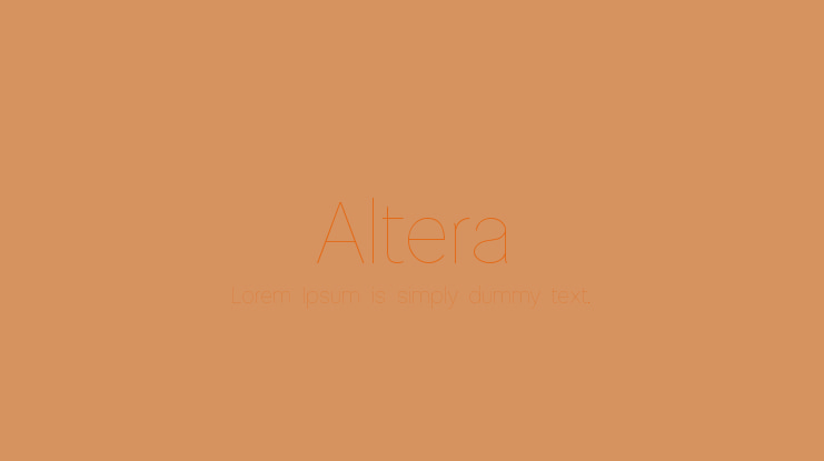 Altera Font