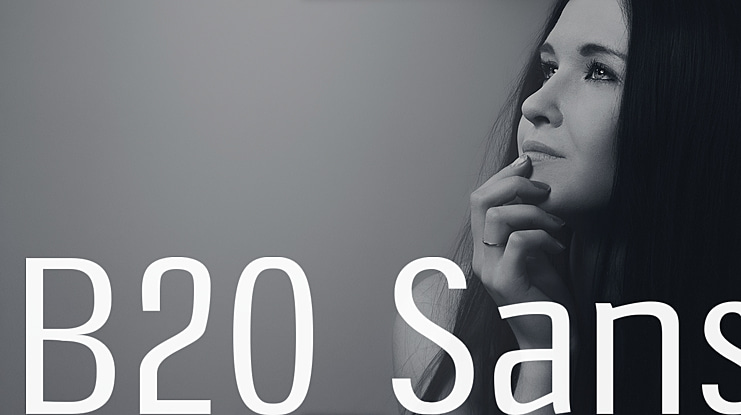 B20 Sans Font