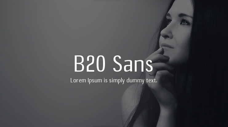 B20 Sans Font