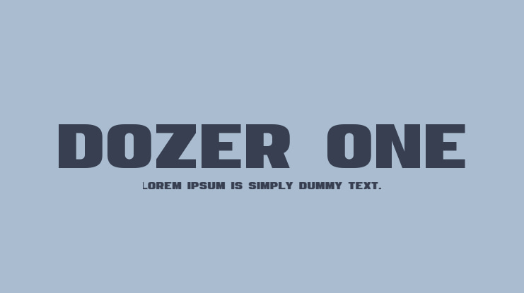 Dozer One Font Family