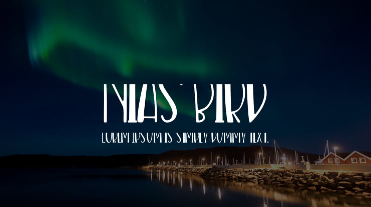 Nias Bird Font