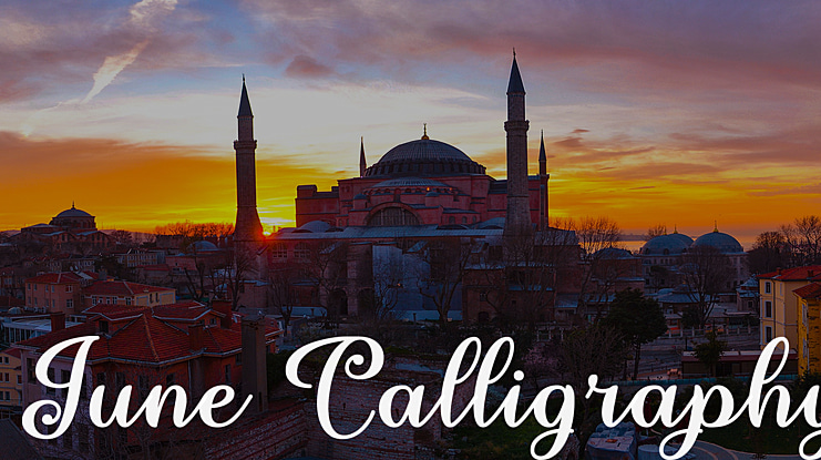 June Calligraphy Font