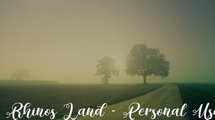 Rhinos Land - Personal Use Font
