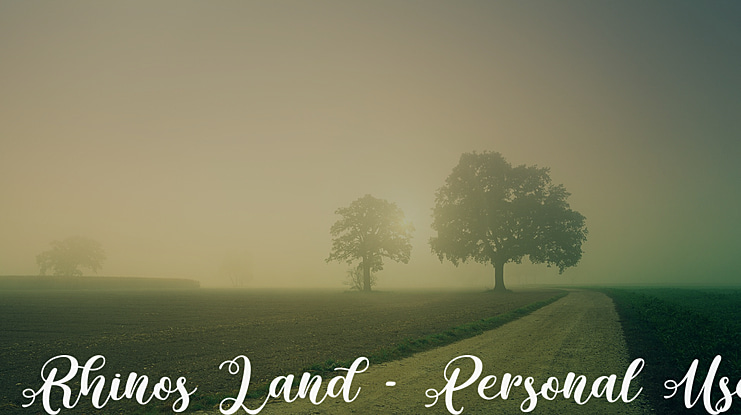 Rhinos Land - Personal Use Font