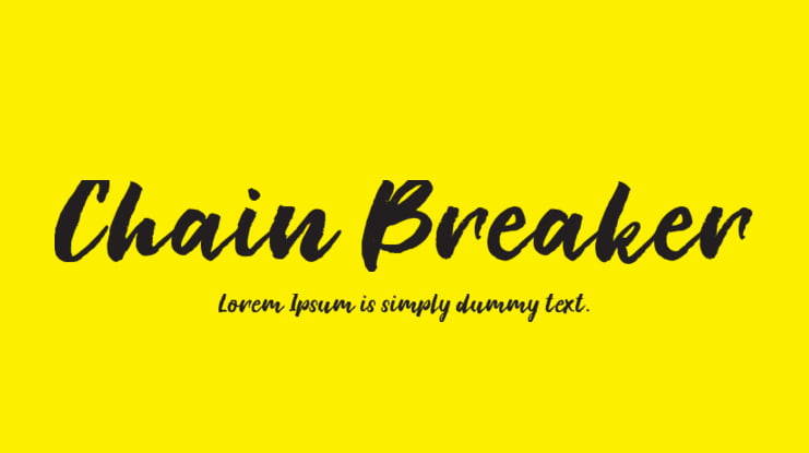 Chain Breaker Font