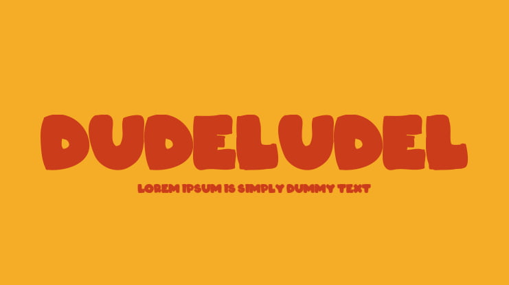 Dudeludel Font