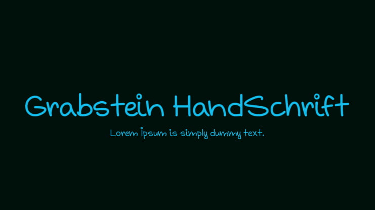 Grabstein HandSchrift Font
