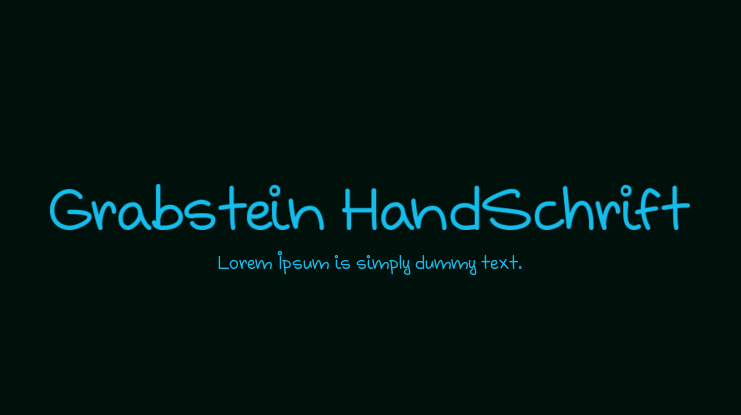 Grabstein HandSchrift Font