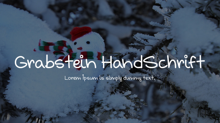 Grabstein HandSchrift Font