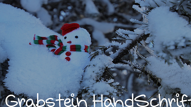 Grabstein HandSchrift Font