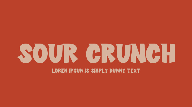 Sour Crunch Font