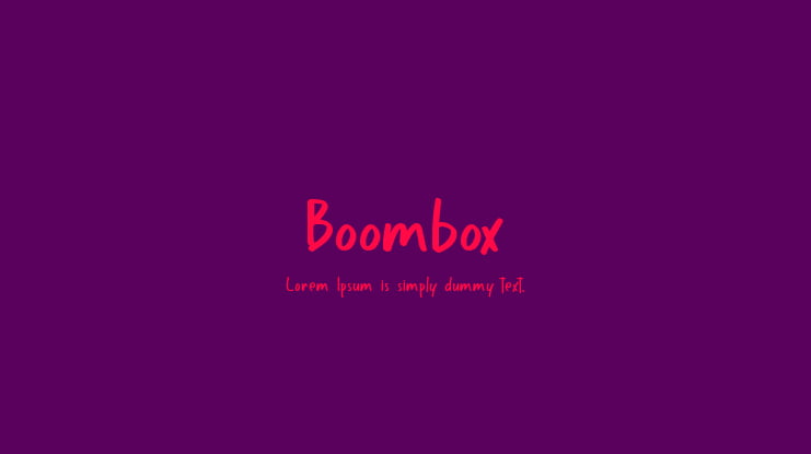 Boombox Font