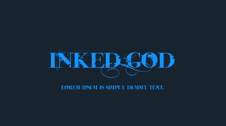 Inked God Font