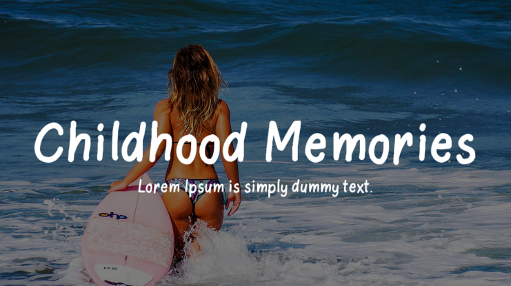 Childhood Memories Font