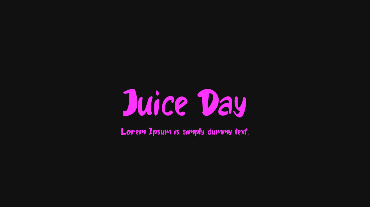 Juice Day Font