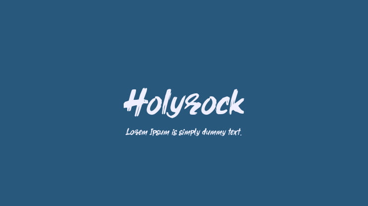 Holyrock Font Family