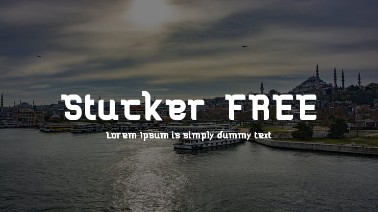 Stucker  FREE Font Family