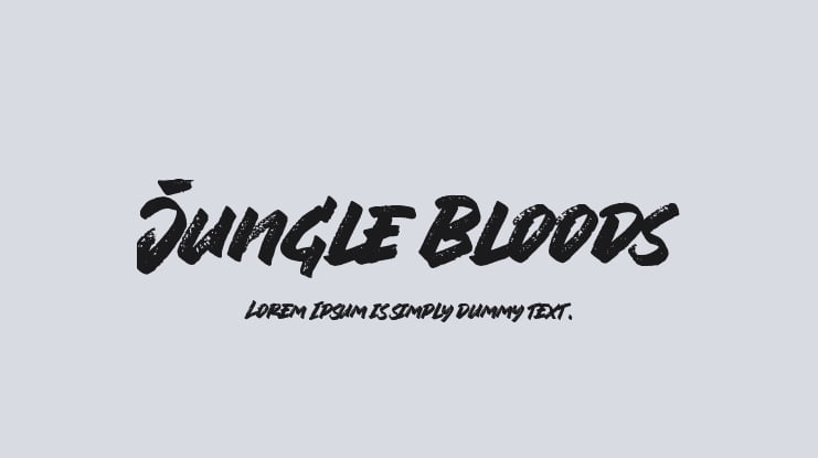 Jungle Bloods Font Family