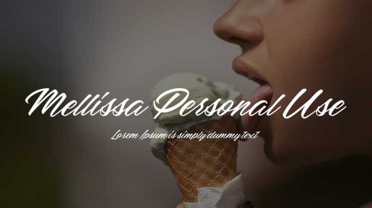 Mellissa Personal Use Font Family