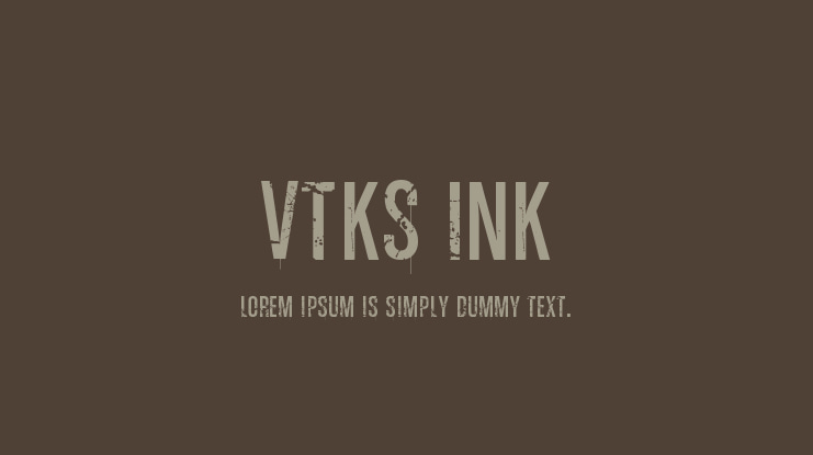 Vtks Ink Font