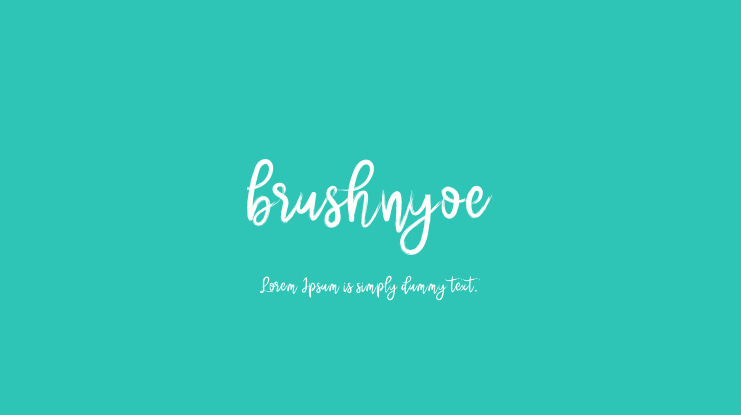 brushnyoe Font