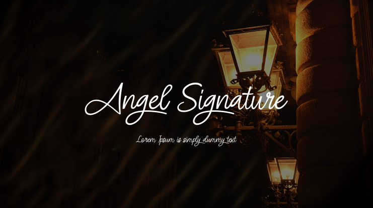 Angel Signature Font Family