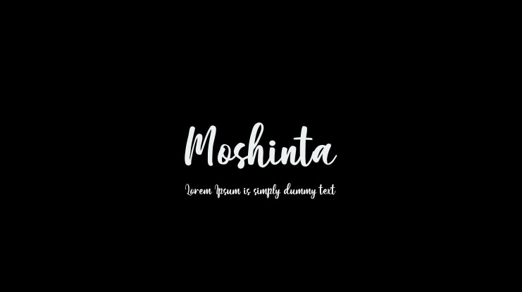 Moshinta Font
