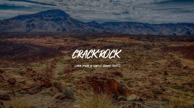 CRACKROCK Font