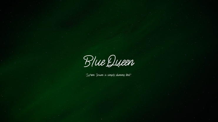 BlueQueen Font
