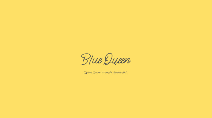 BlueQueen Font