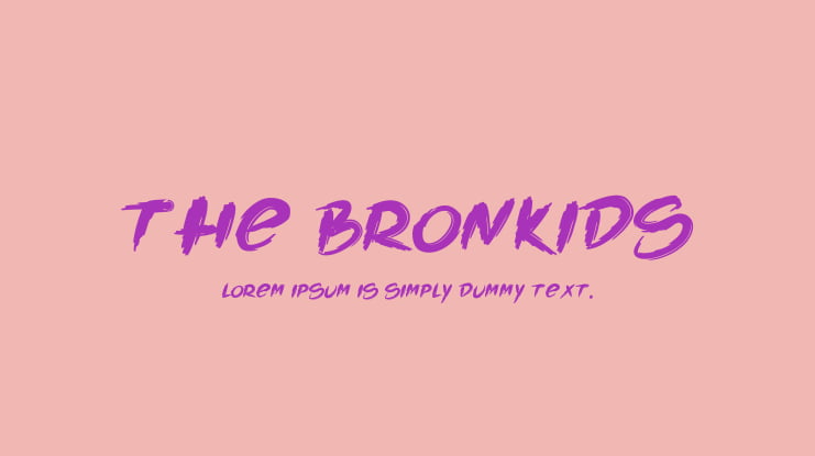 The Bronkids Font