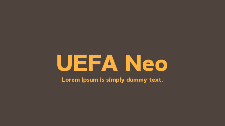 UEFA Neo Font Family