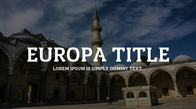 Europa Title Font