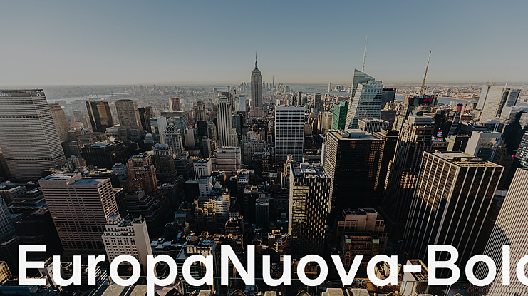 EuropaNuova- Font Family