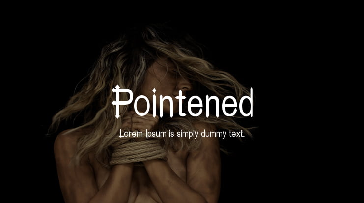 Pointened Font
