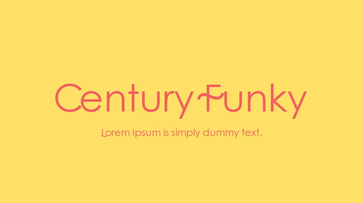 Century Funky Font