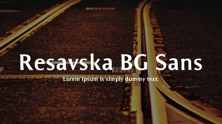 Resavska BG Sans Font Family