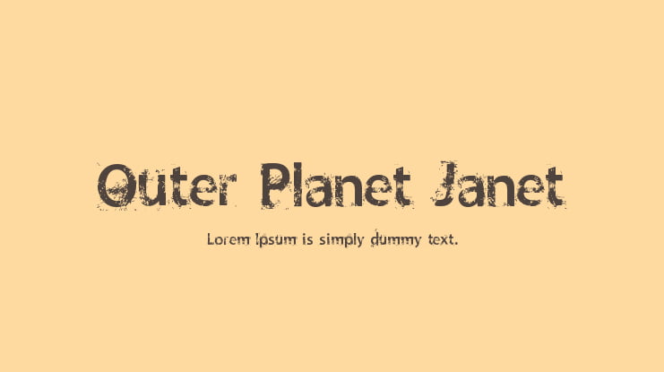 Outer Planet Janet Font