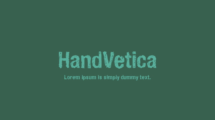HandVetica Font