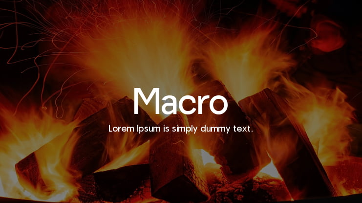 Macro Font