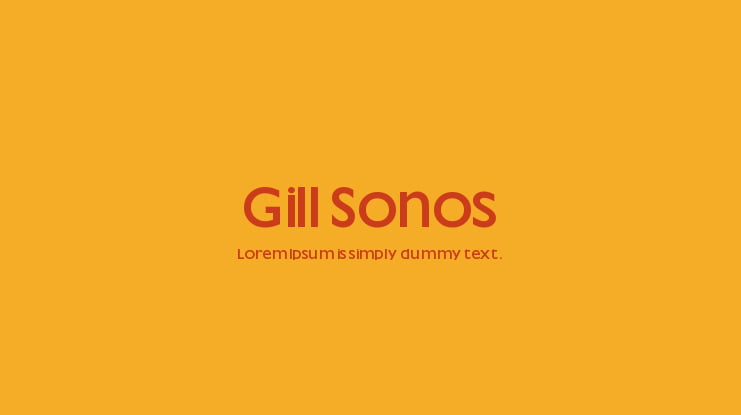 Gill Sonos Font