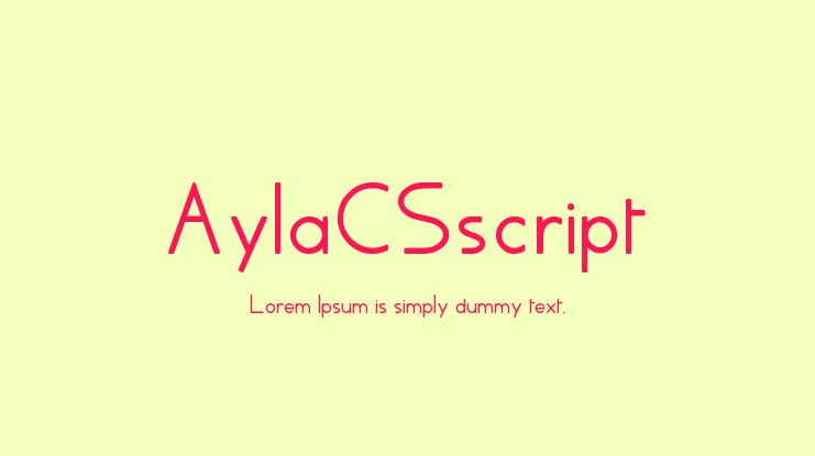 AylaCSscript Font Family
