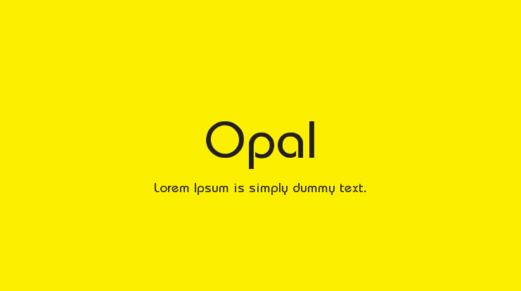 Opal Font