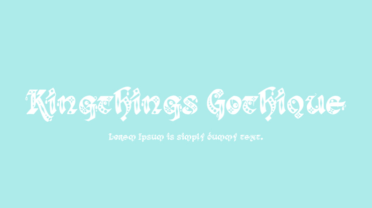 Kingthings Gothique Font