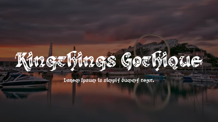 Kingthings Gothique Font