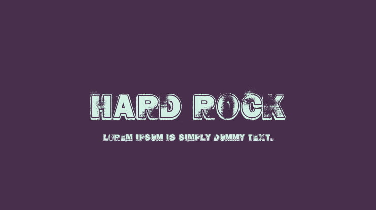 Hard Rock Font