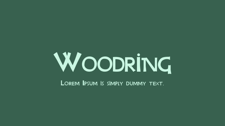 Woodring Font