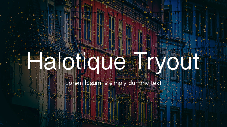 Halotique Tryout Font