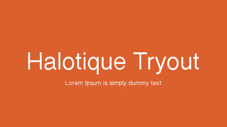 Halotique Tryout Font